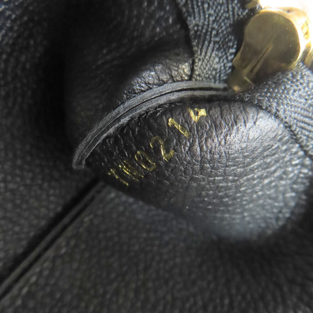 Louis Vuitton Card Key Pochette Coin Empreinte Bicolor Pouch Leather Black Gray
